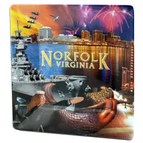 MTNV1 Melamine Snack Tray Square Norfolk VA