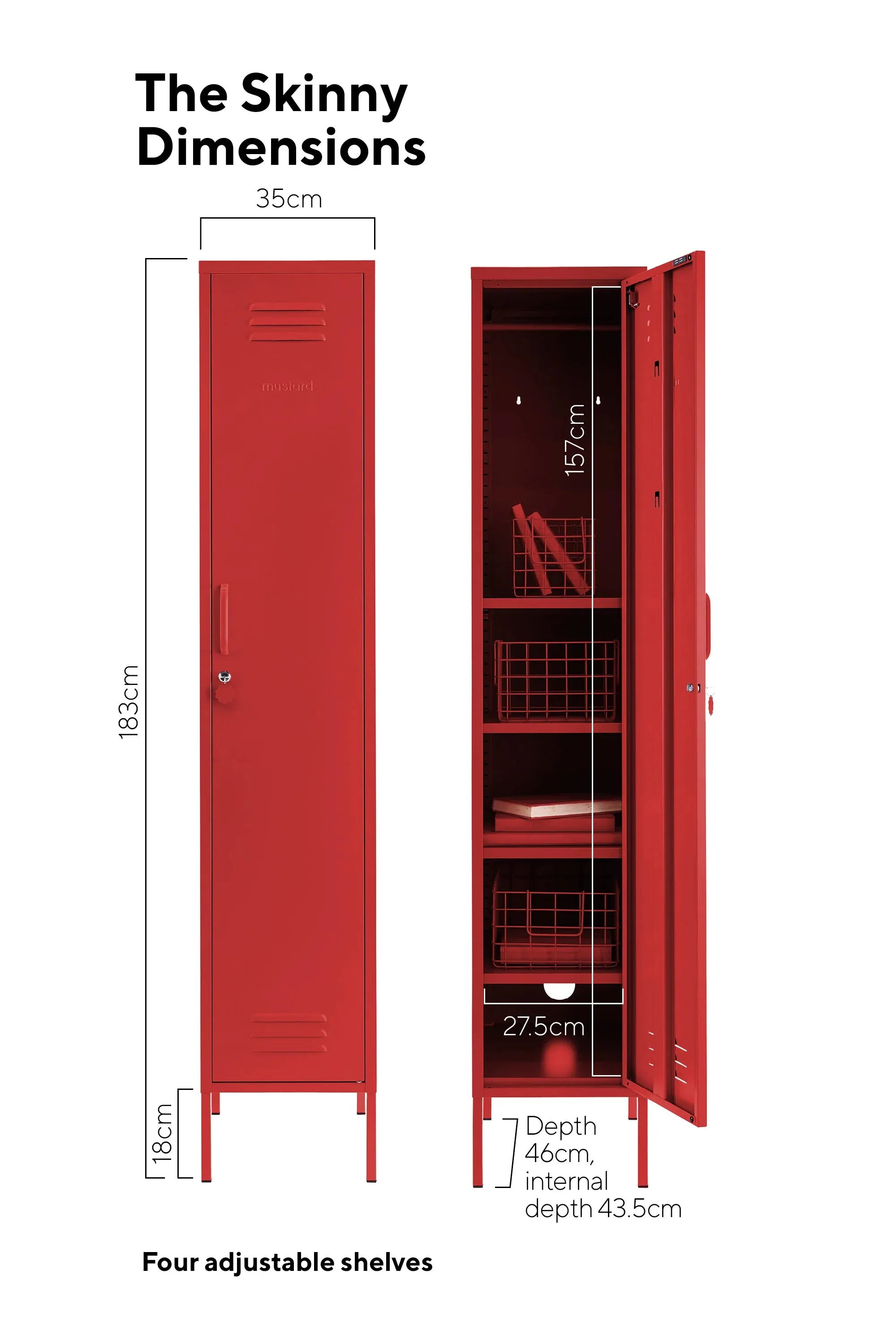 MUSTARD MADE LOCKER | The Skinny | Poppy