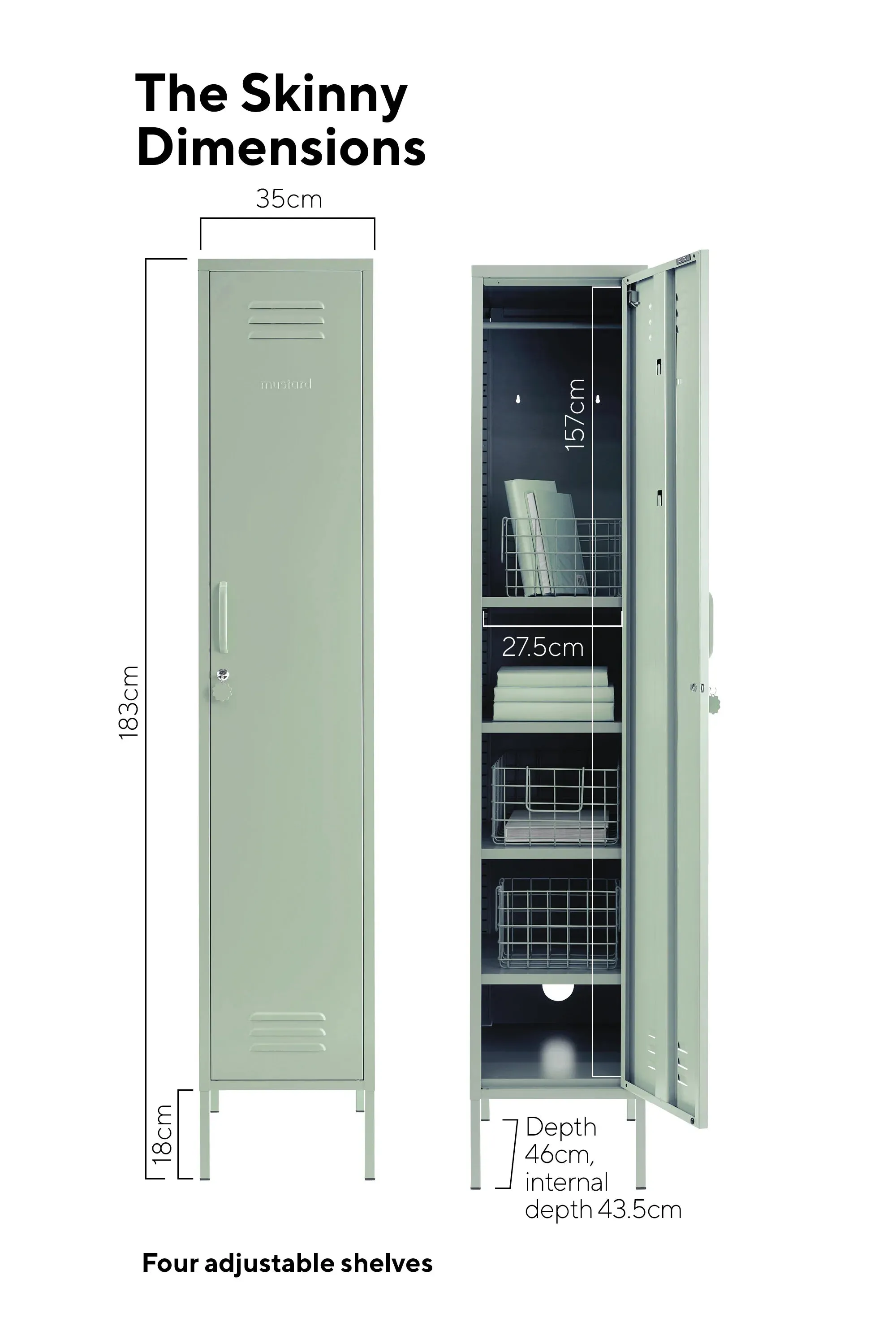 MUSTARD MADE LOCKER | The Skinny | Sage