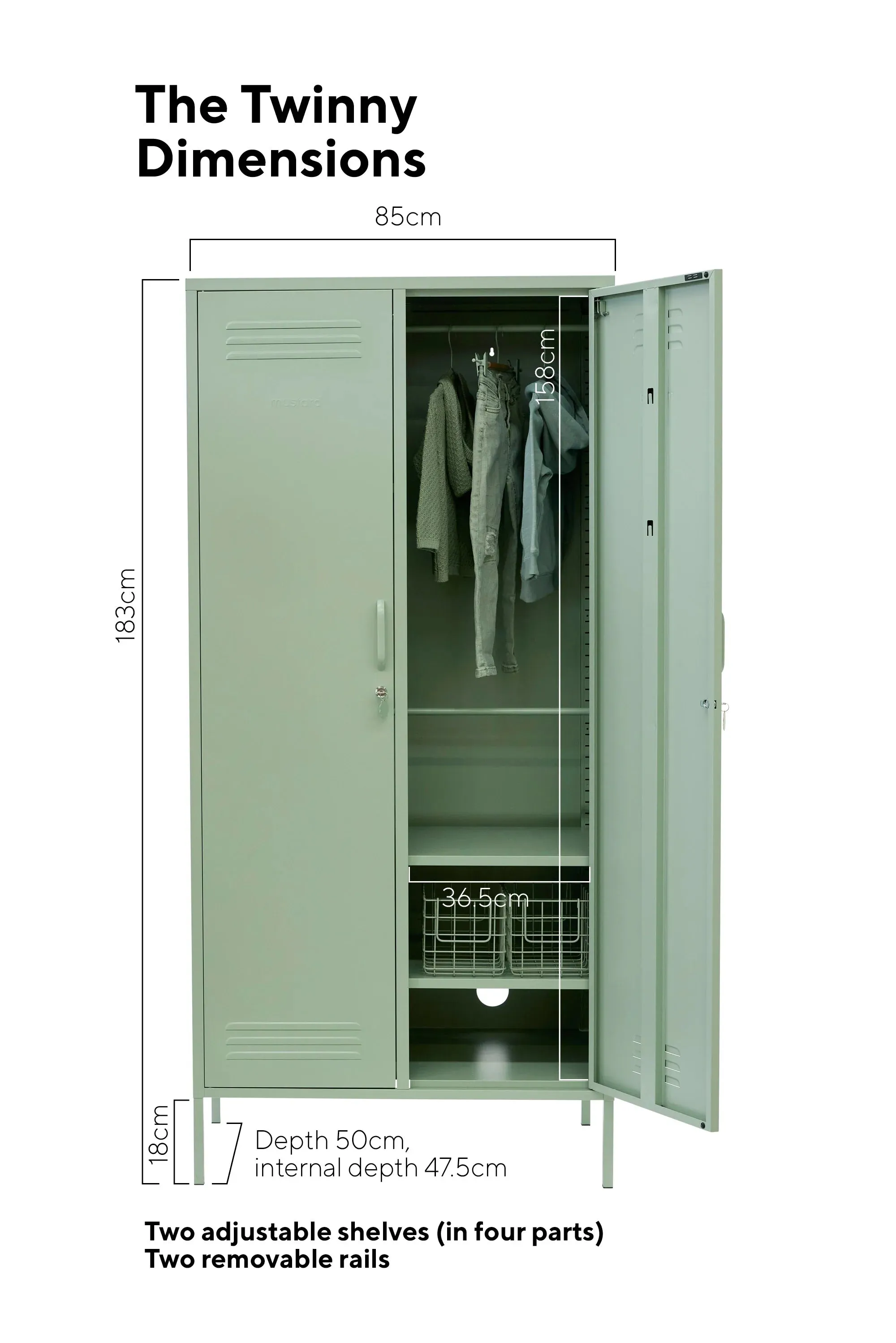 MUSTARD MADE LOCKER | The Twinny | Sage