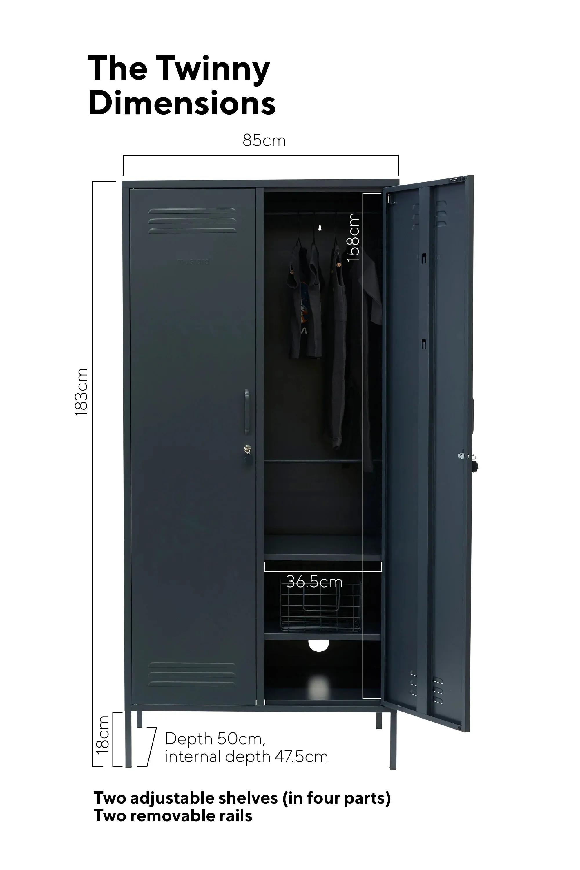 MUSTARD MADE LOCKER | The Twinny | Slate