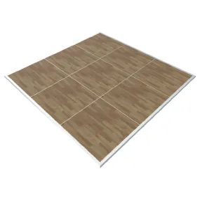 New England Plank Laminate Portable Dance Floor - Subfloor Included