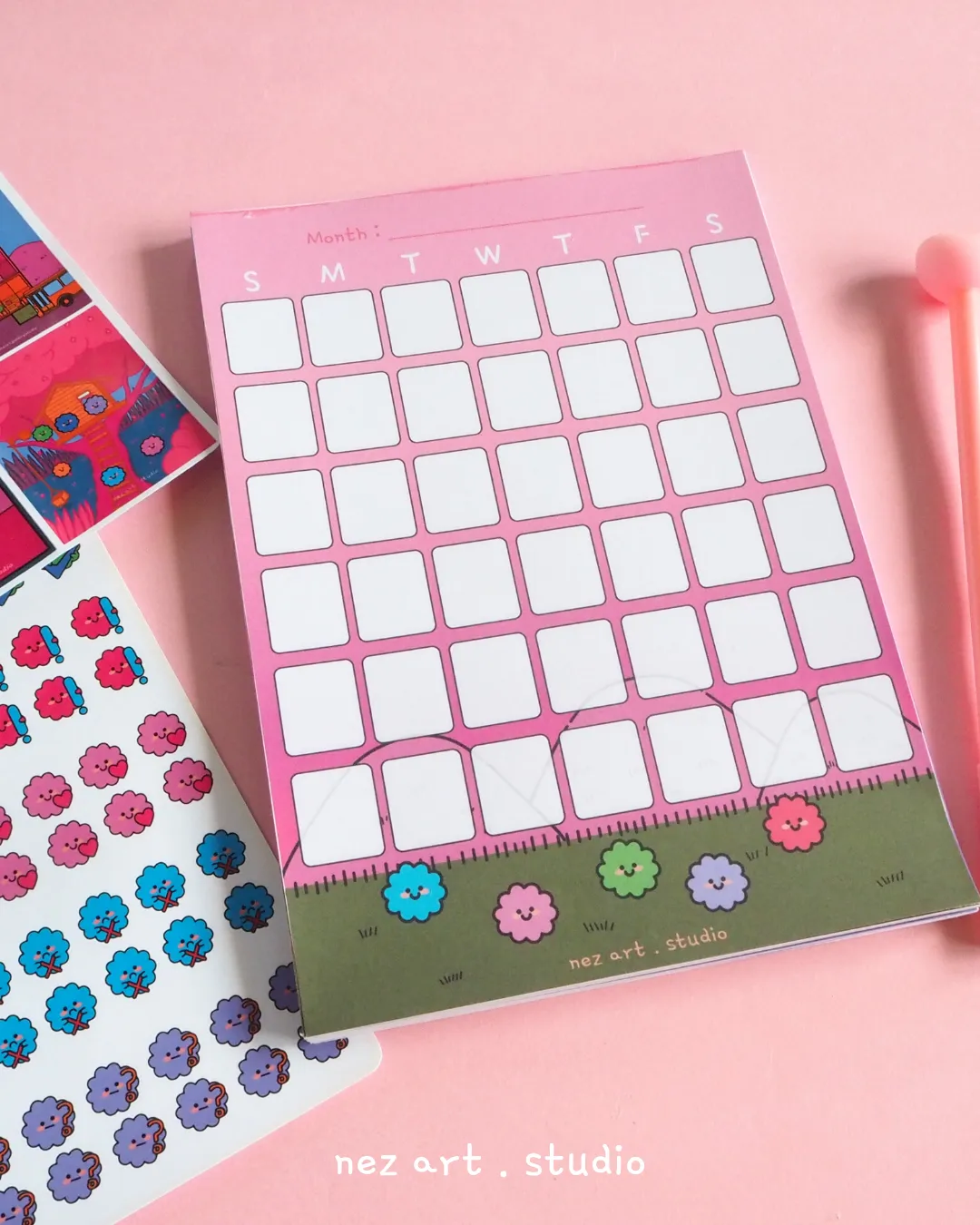 NEZS.ART The Fluffy theme Notepad Planner