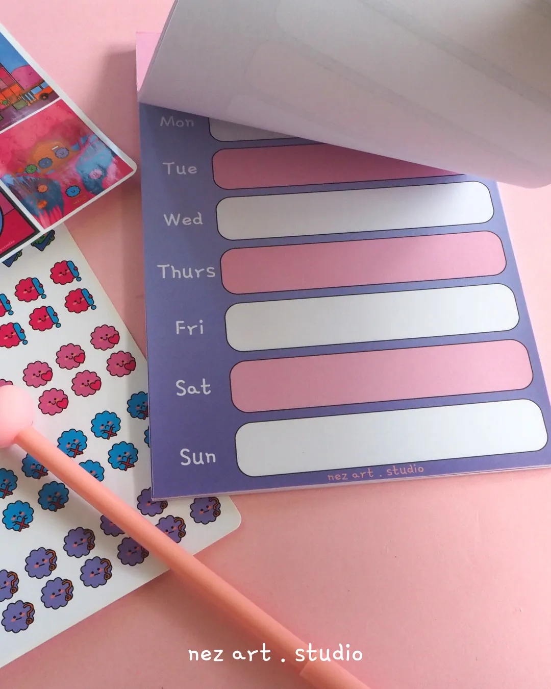 NEZS.ART The Fluffy theme Notepad Planner