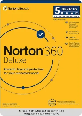 Norton 3 User 360 Deluxe 5 User
