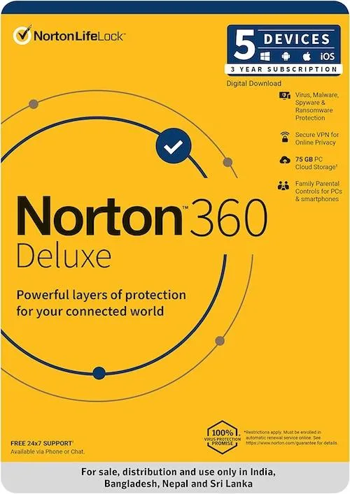 Norton 3 User 360 Deluxe 5 User