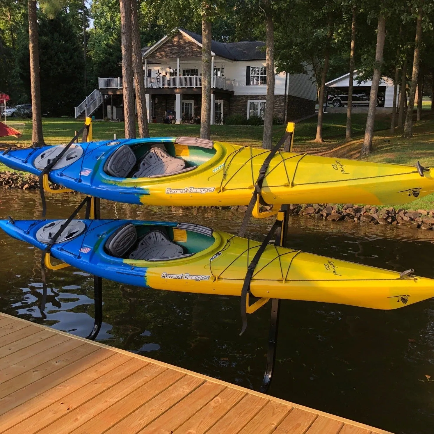 Over-Water 2-Boat Dock Frame