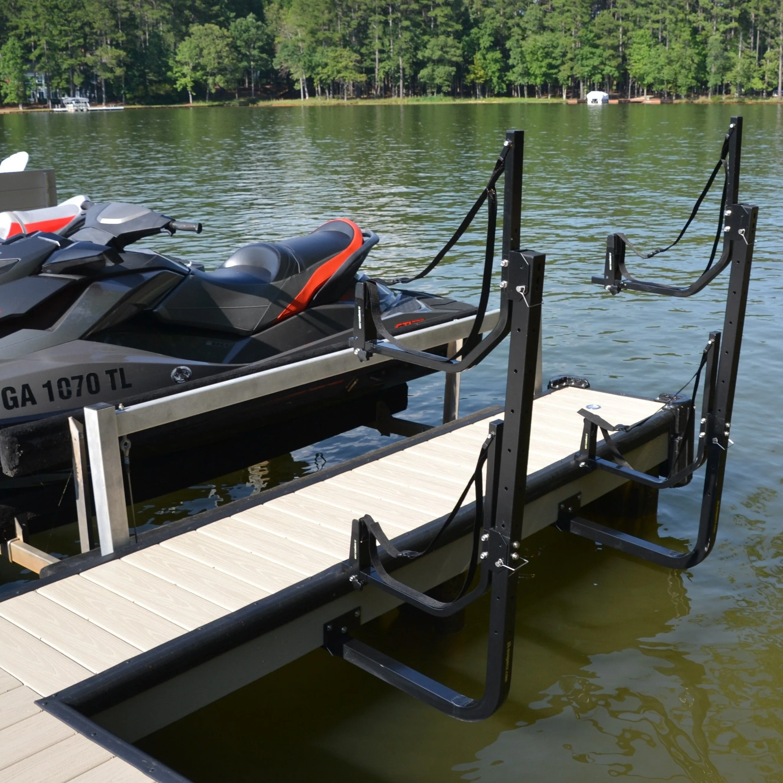 Over-Water 2-Boat Dock Frame