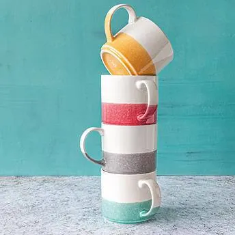 Overandback Mugs, Set of 4