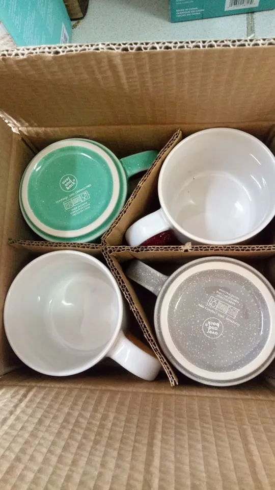 Overandback Mugs, Set of 4