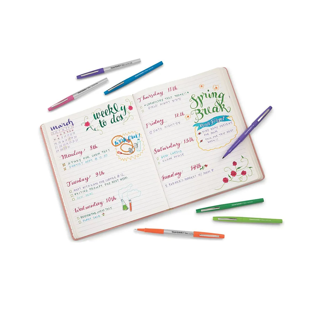 Paper Mate Flair Point Stick Pen Assorted Colors (18-Count)