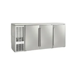Perlick 72" Narrow Back Bar Refrigerator with 3 Doors