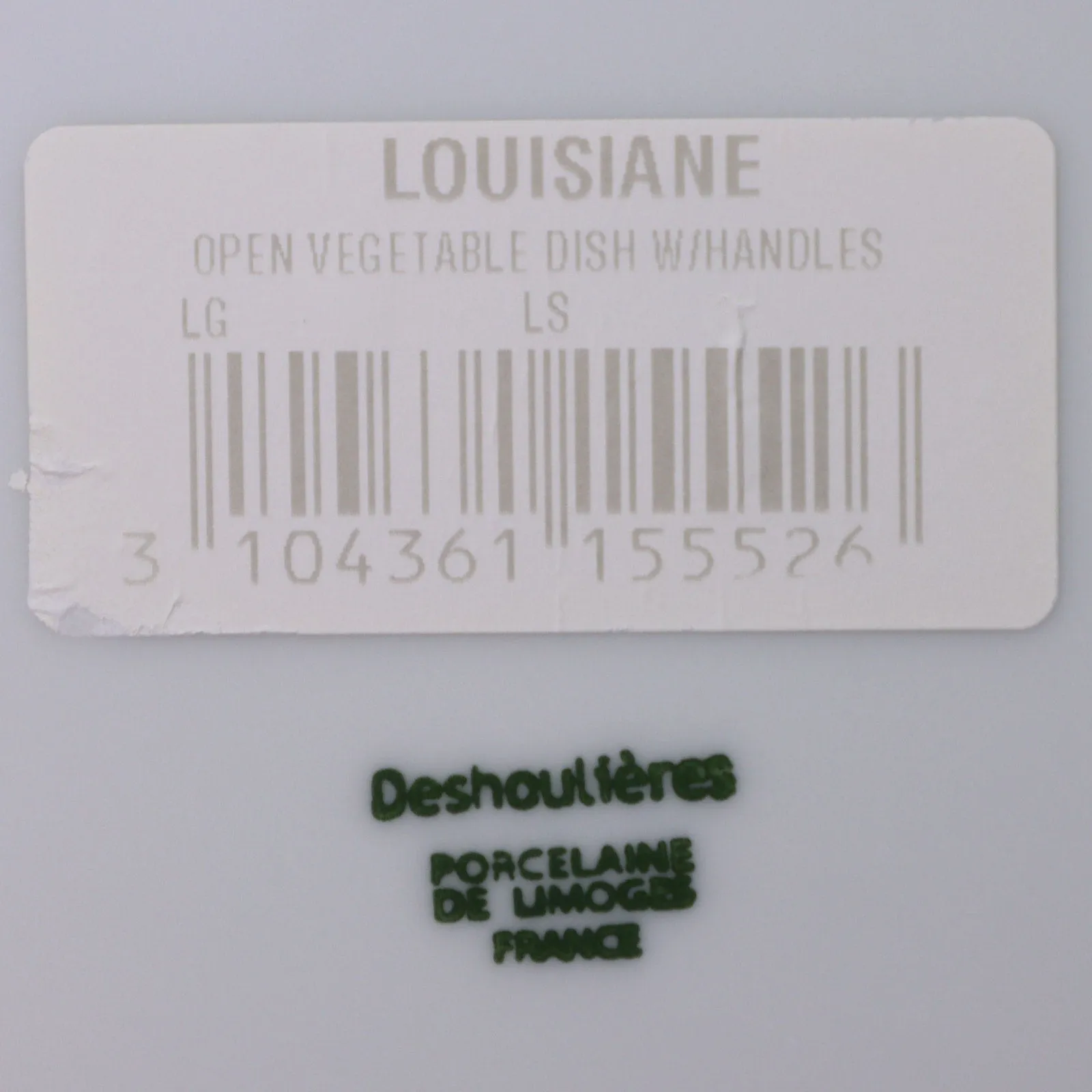 Philippe Deshoulieres Louisiane 8 1/2" covered Vegatable Serving Dish