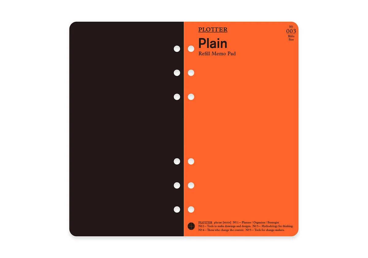 Plain 80 sheets PLT0003 (Bible Size)