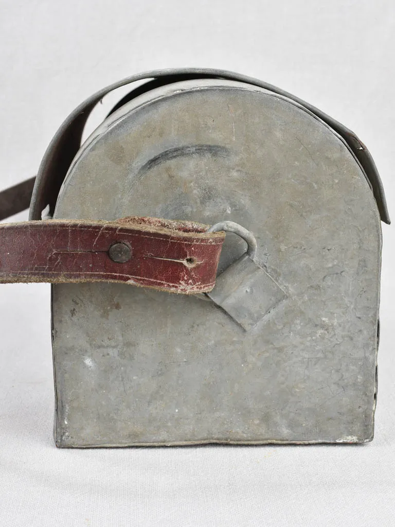 Plumber's toolbox, zinc, antique 19"