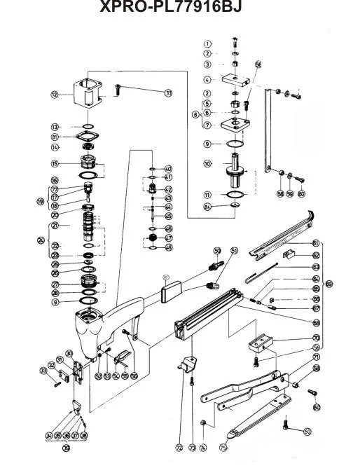 PNEUMATIC PLIER JK XPRO-20T 77916 BROAD JAW
