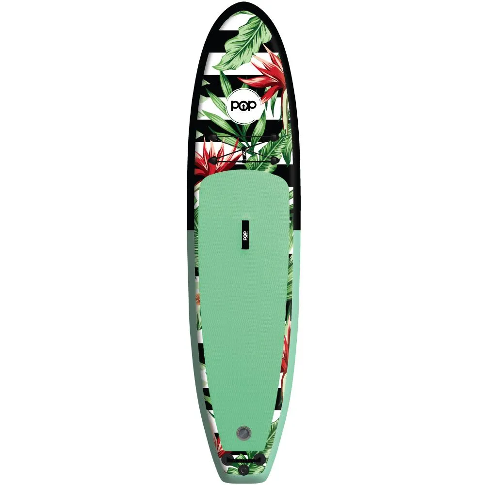 POP 10'6" INFLATABLE ROYAL HAWAIIN PADDLE BOARD MINT/BLACK