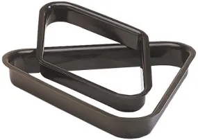 Pro Series A25 Commercial Black Plastic Billiard Ball Rack, 8-Ball Triangle