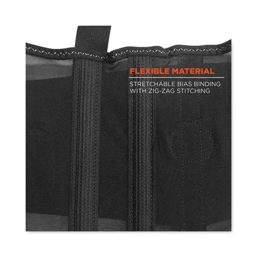 Proflex 100hv Economy Hi-vis Spandex Back Support Brace, 2x-large, 42" To 46" Waist, Black/orange
