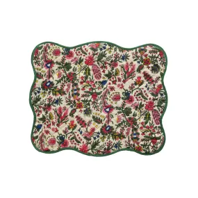 Quilted Multicolored Table Mats (Set of 2)