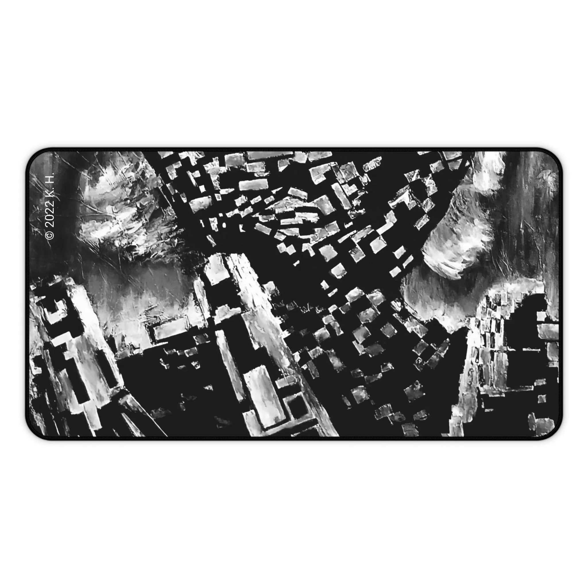 "Digital Drift" (Midnight): Gaming Mouse Pad/Desk Mat