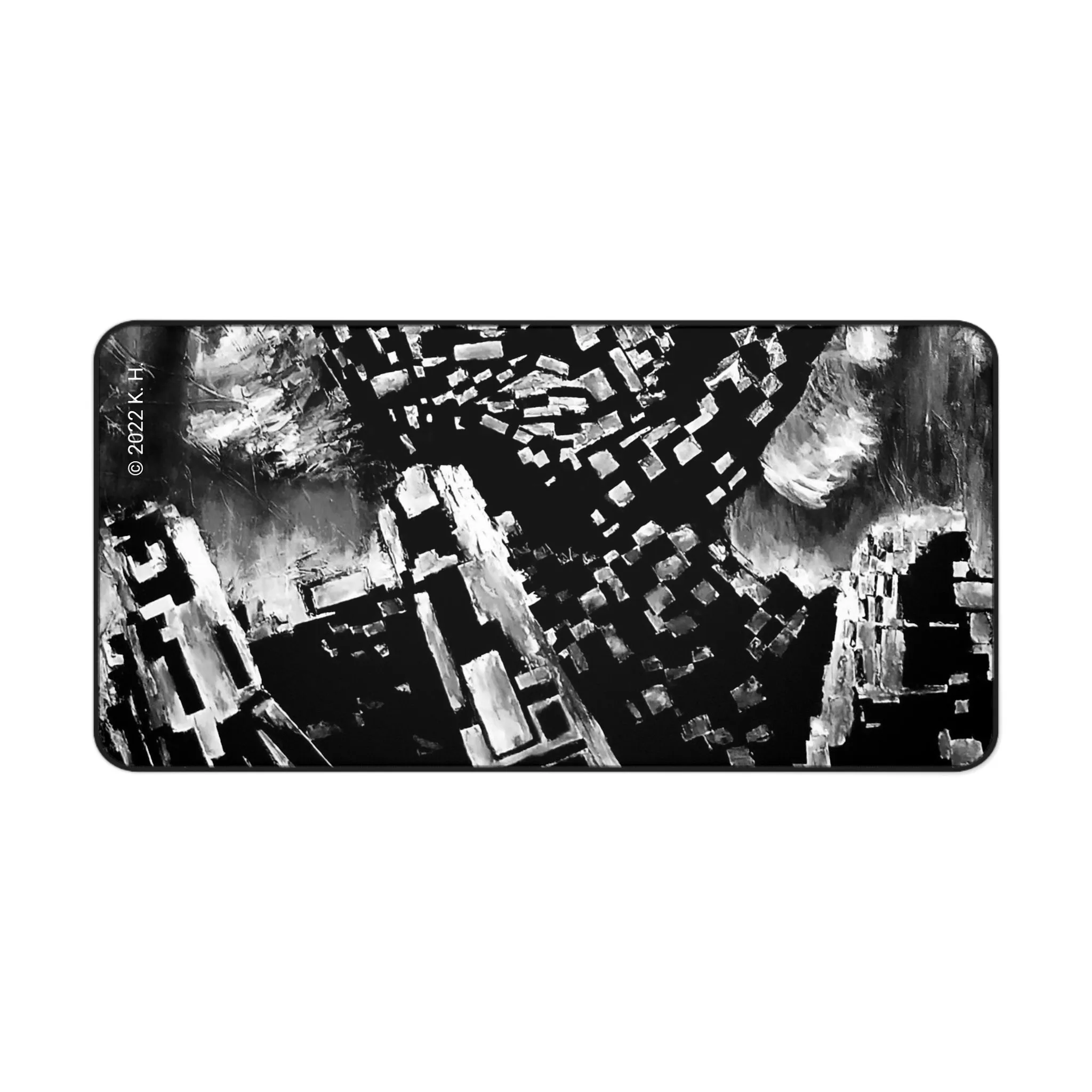 "Digital Drift" (Midnight): Gaming Mouse Pad/Desk Mat