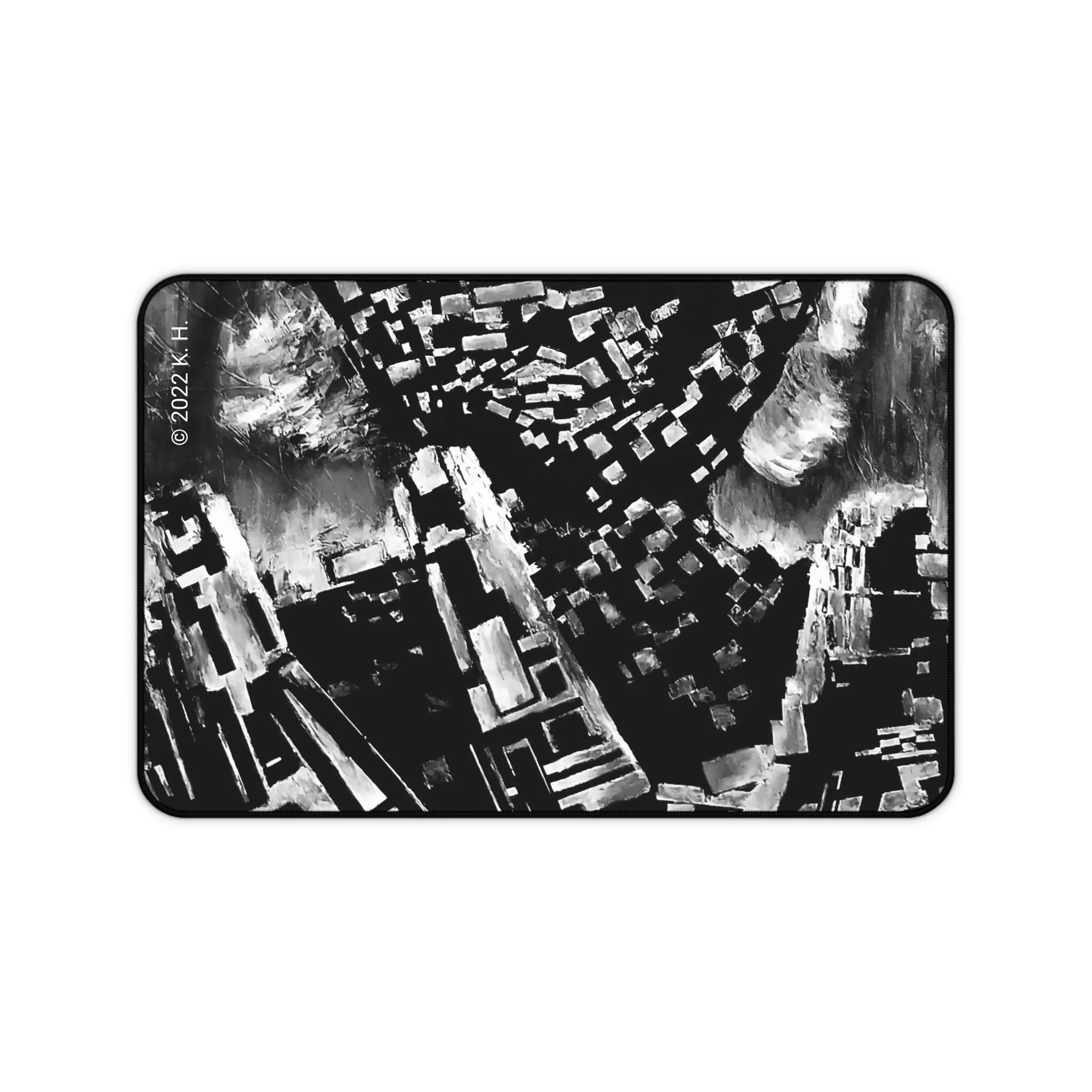 "Digital Drift" (Midnight): Gaming Mouse Pad/Desk Mat