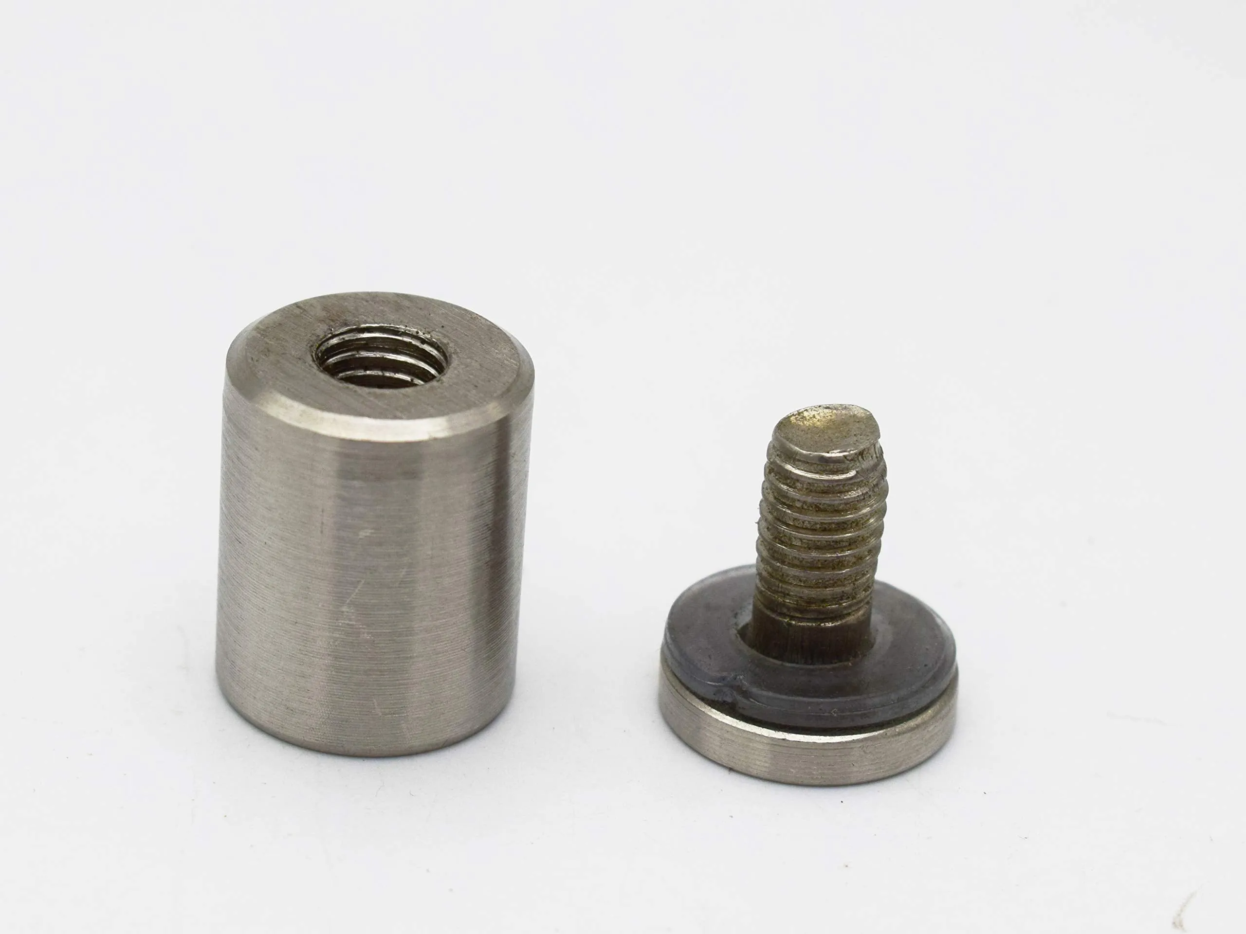 RAB Glass Sturd Stainless Steel Standoff Screws, Mounting Glass Hardware (Code:- Sturd Xolo (22mm), Finish:- Matt, Size:- 3/4mm x 1.5", Pack of 2 pcs)