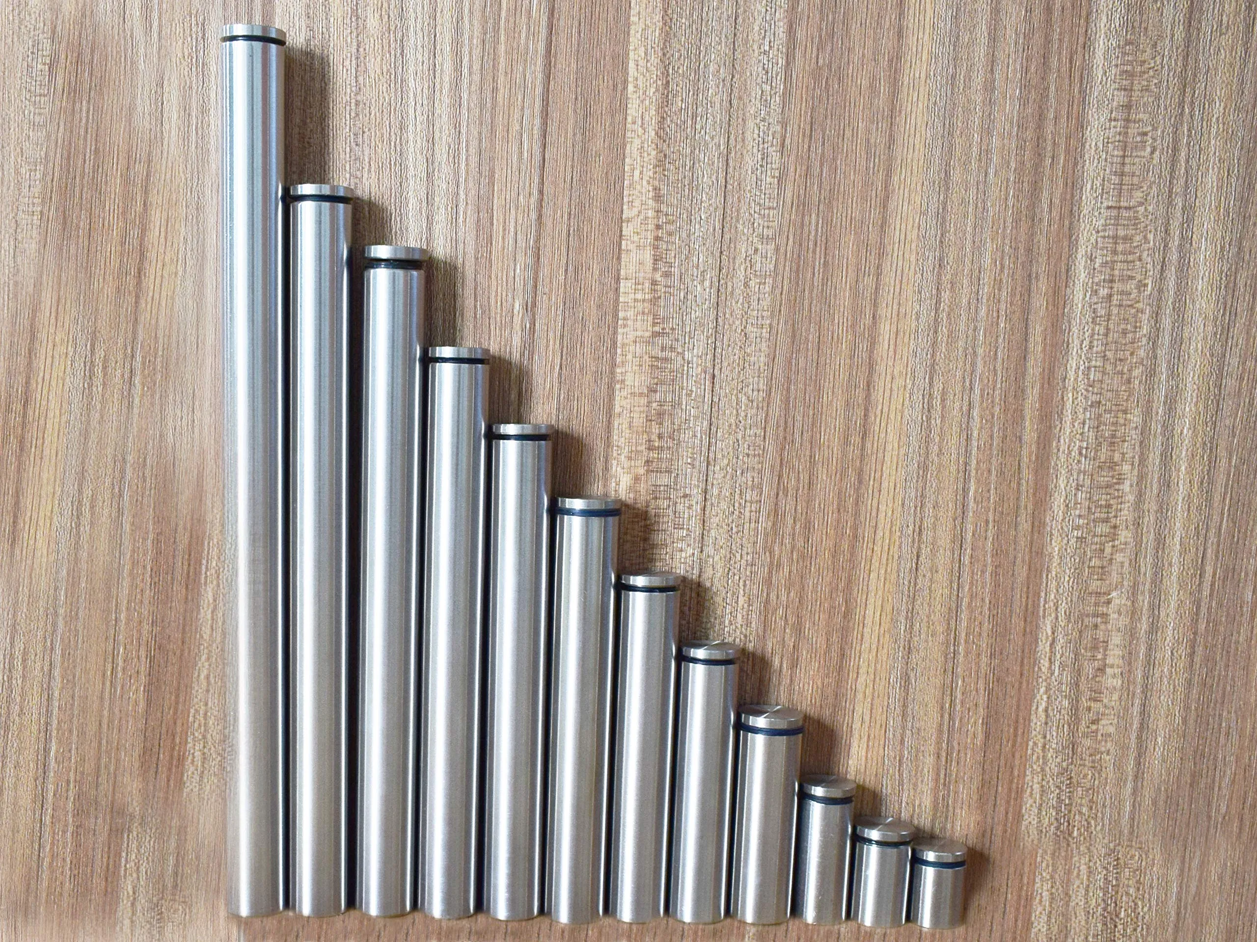 RAB Glass Sturd Stainless Steel Standoff Screws, Mounting Glass Hardware (Code:- Sturd Xolo (22mm), Finish:- Matt, Size:- 3/4mm x 1.5", Pack of 2 pcs)