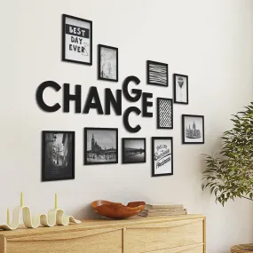 RANDOM Photo Frame For Wall Set of 10 CHANGCE 3D Collage photo frames For Home Decoration, Wall Decor (8"X10"=5pcs,6"x8"=5pcs)