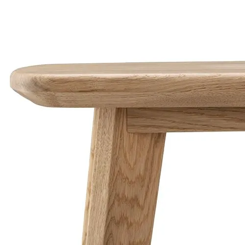 Salters Oak Console Table With Storage