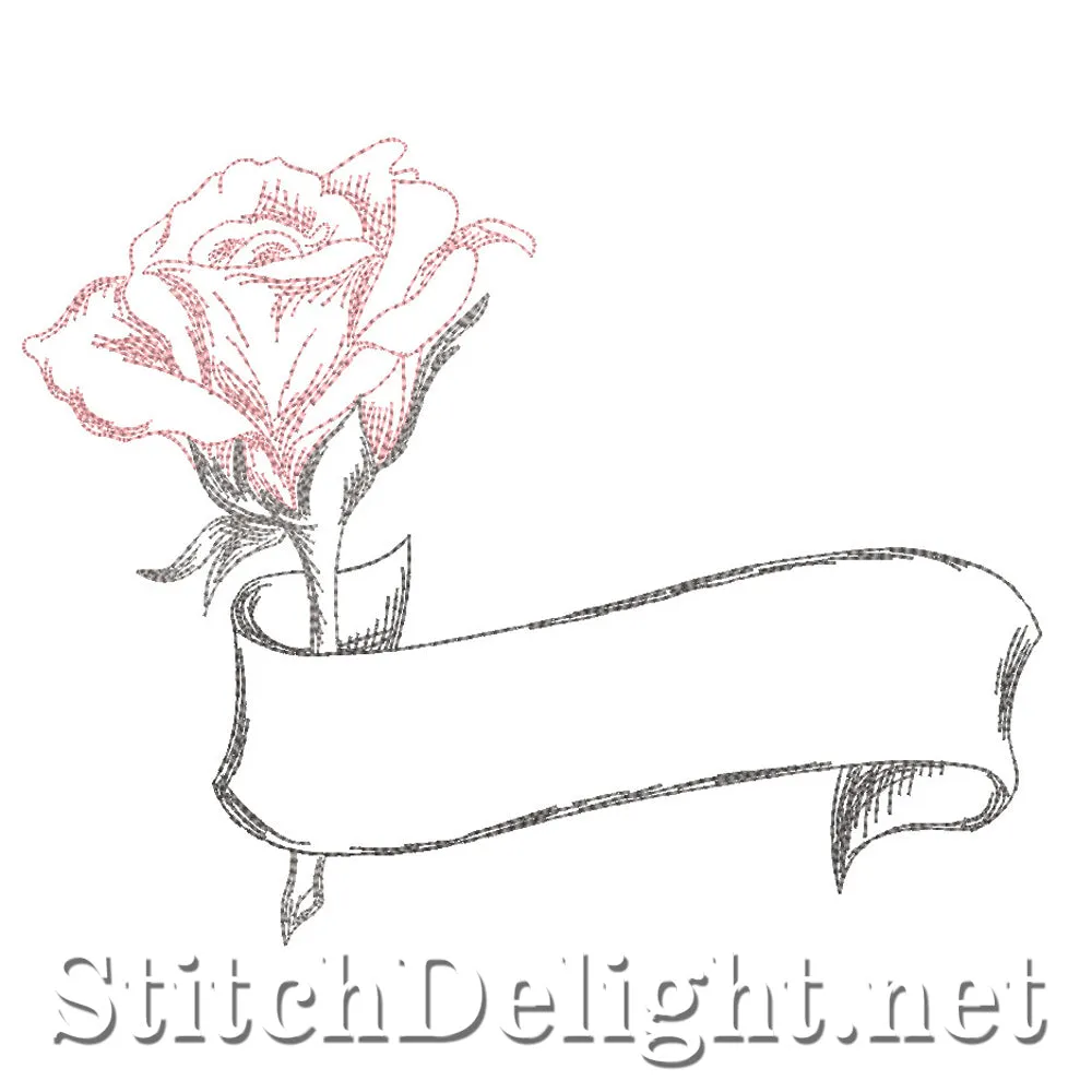 SD1326 Rose and Scroll
