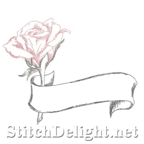 SD1326 Rose and Scroll