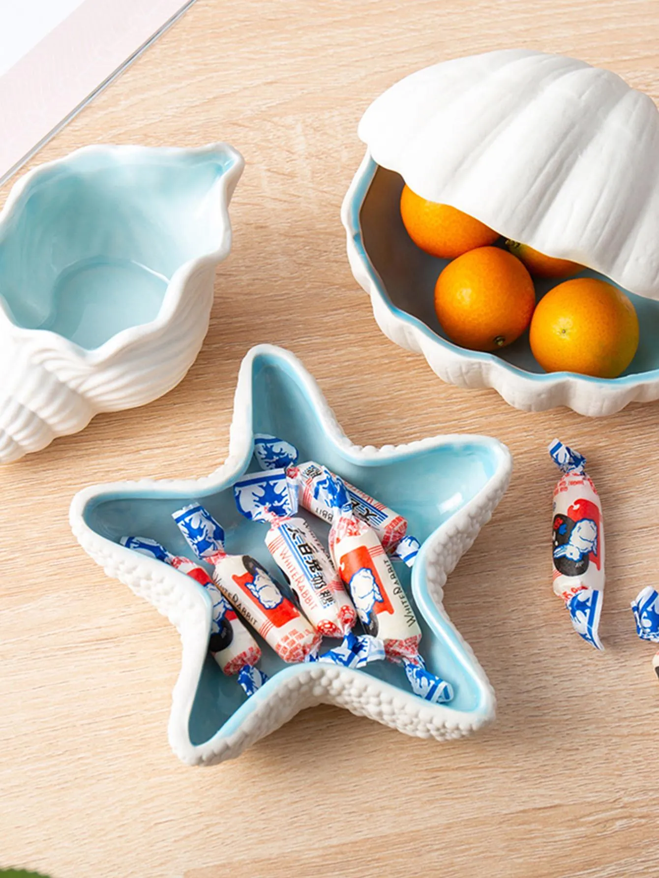 Seaside Blue Starfish Shaped Jewelry Dish