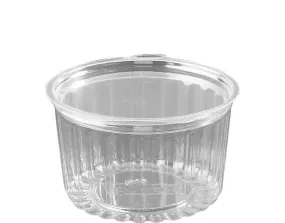 Show Bowl Takeaway Containers With Flat Lid Clear 16oz/473ml
