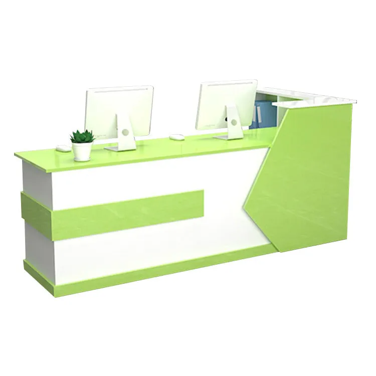 Simple Modern Supermarket Corner Cashier Counter Table