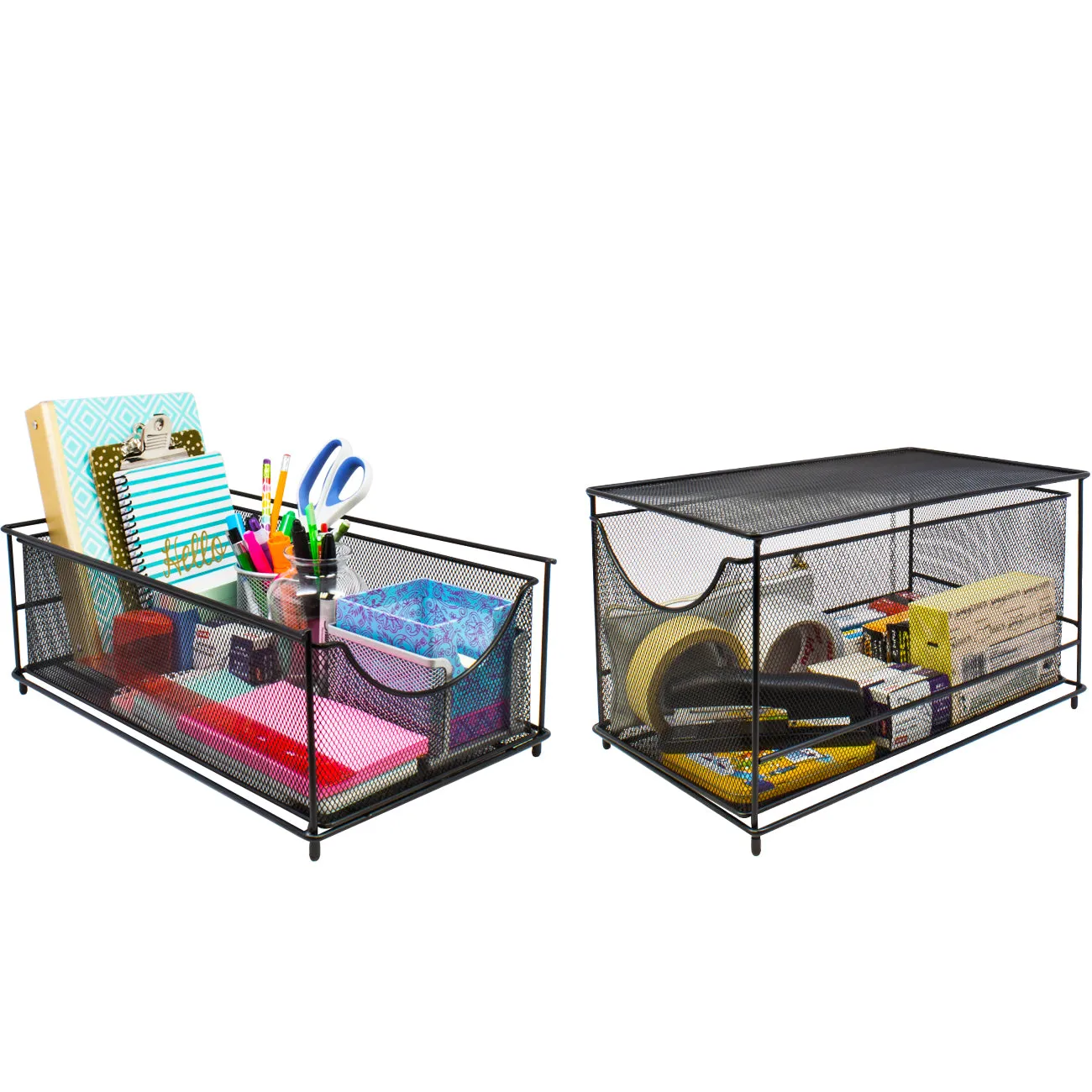 Sliding Mesh Basket Drawers (2 Tier)