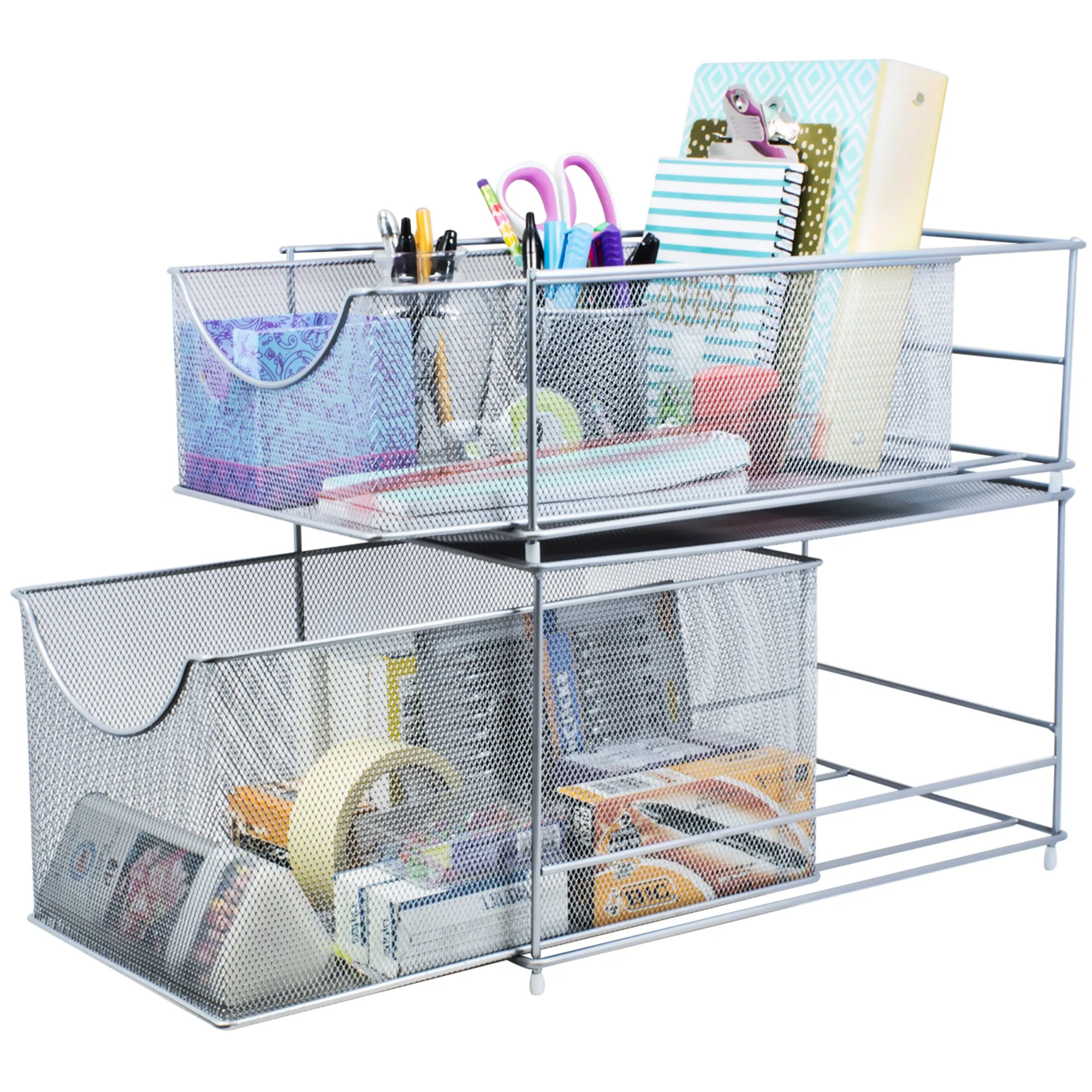 Sliding Mesh Basket Drawers (2 Tier)