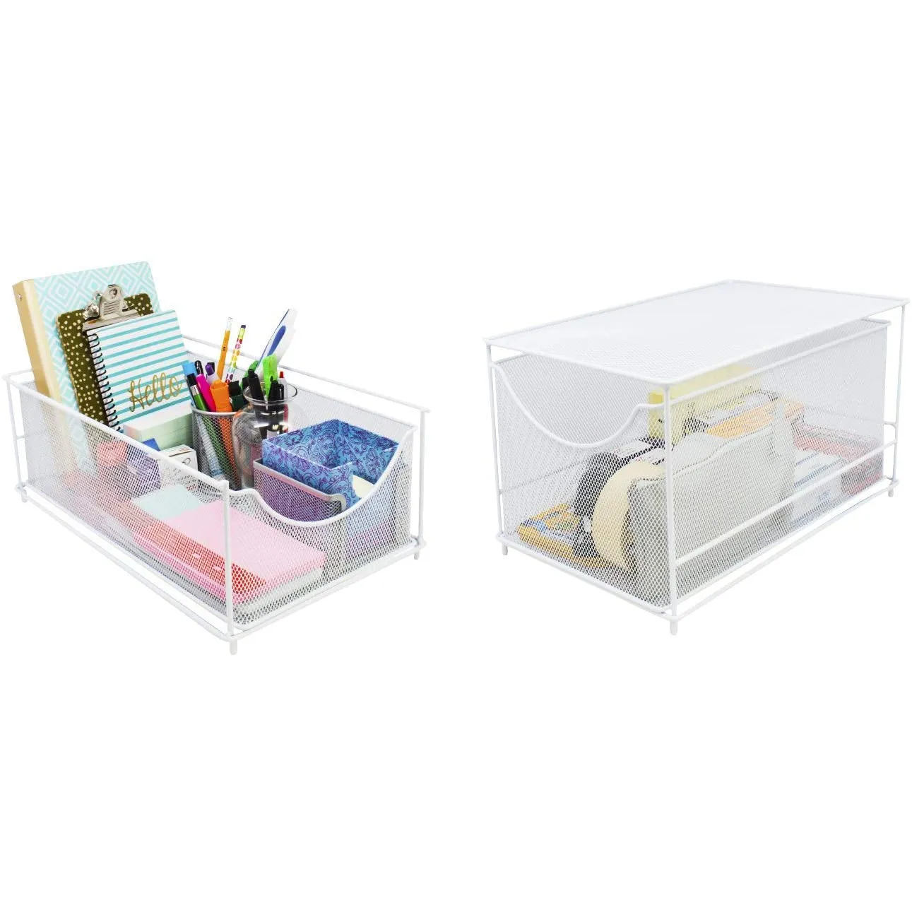 Sliding Mesh Basket Drawers (2 Tier)