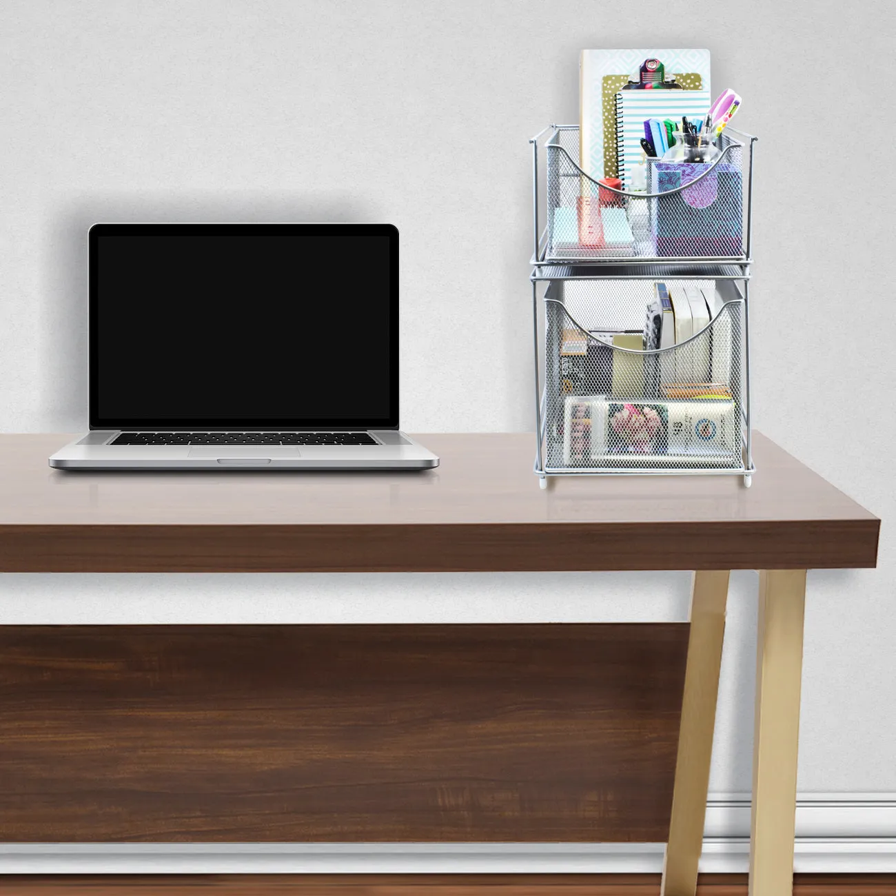 Sliding Mesh Basket Drawers (2 Tier)