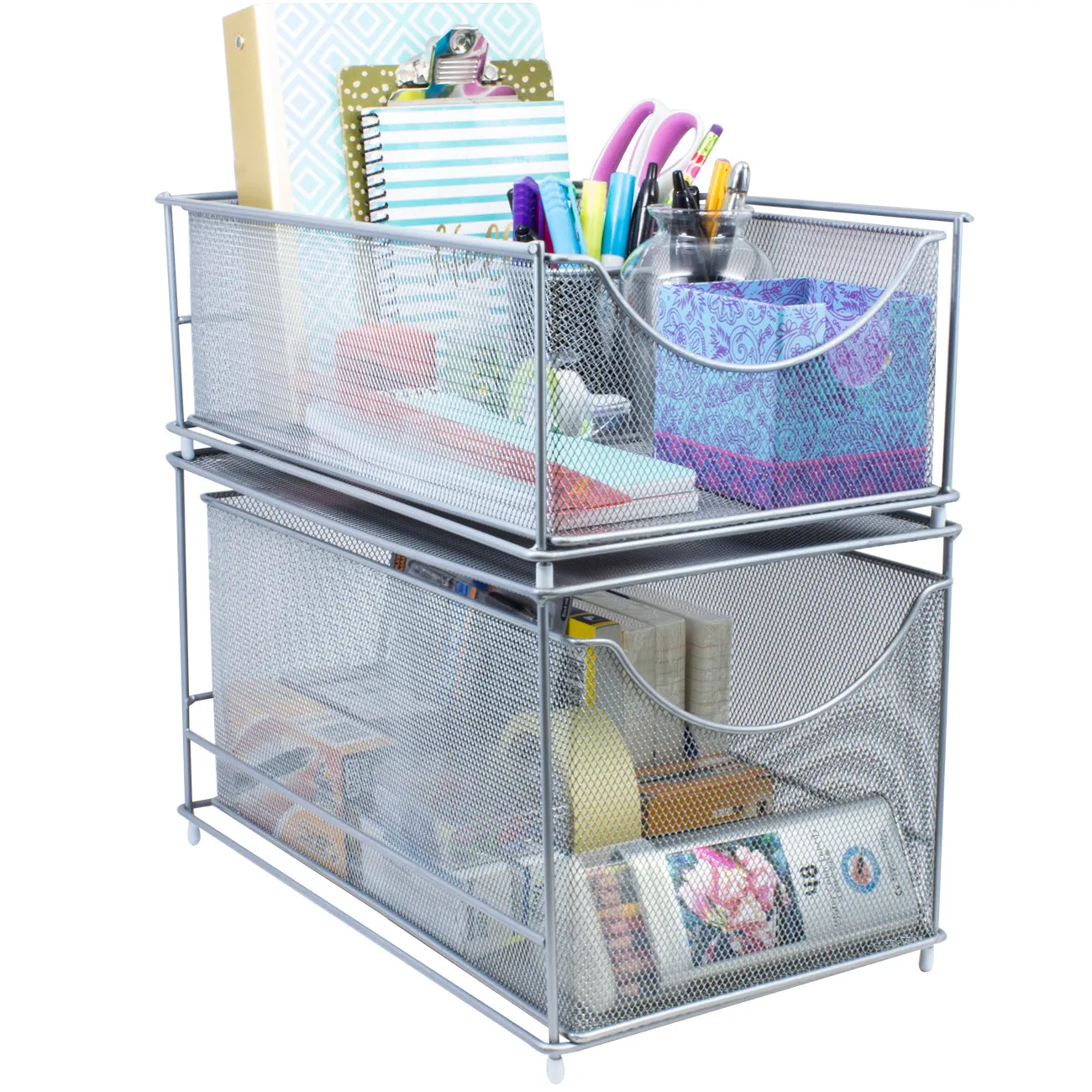 Sliding Mesh Basket Drawers (2 Tier)