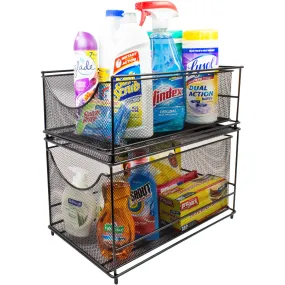 Sliding Mesh Basket Drawers (2 Tier)