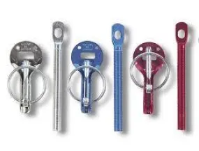 Sparco Hood Pins Silver Pair