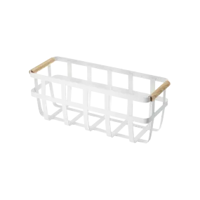 Storage Basket - Two Sizes - Steel   Wood