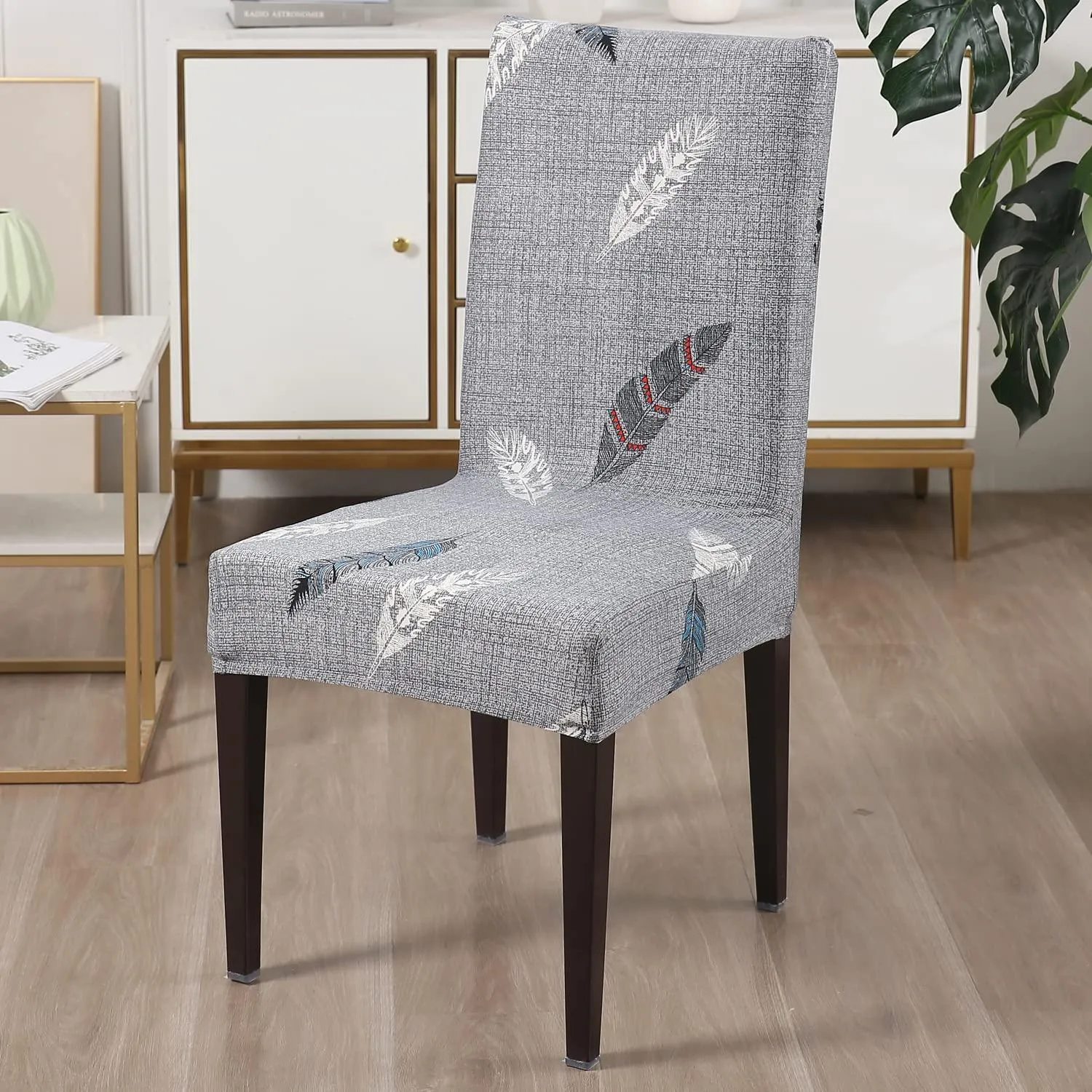 Stretchable Chair Covers, Fern Grey