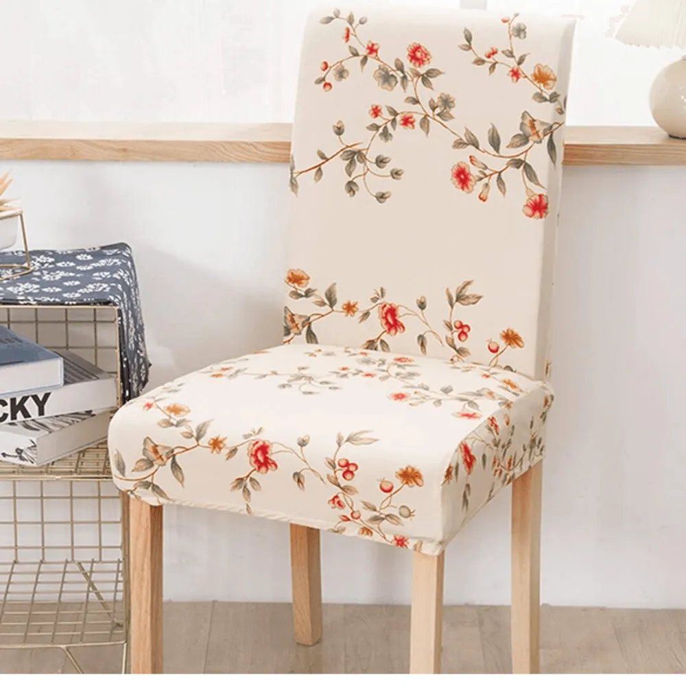 Stretchable Chair Covers, Modish Beige