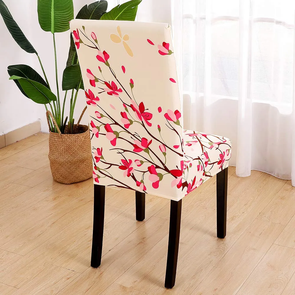 Stretchable Chair Covers, Pearl White