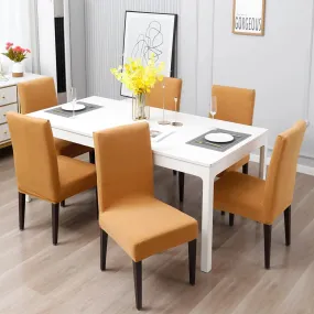 Stretchable Chair Covers, Plain Beige