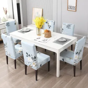 Stretchable Chair Covers, Subtle Sky