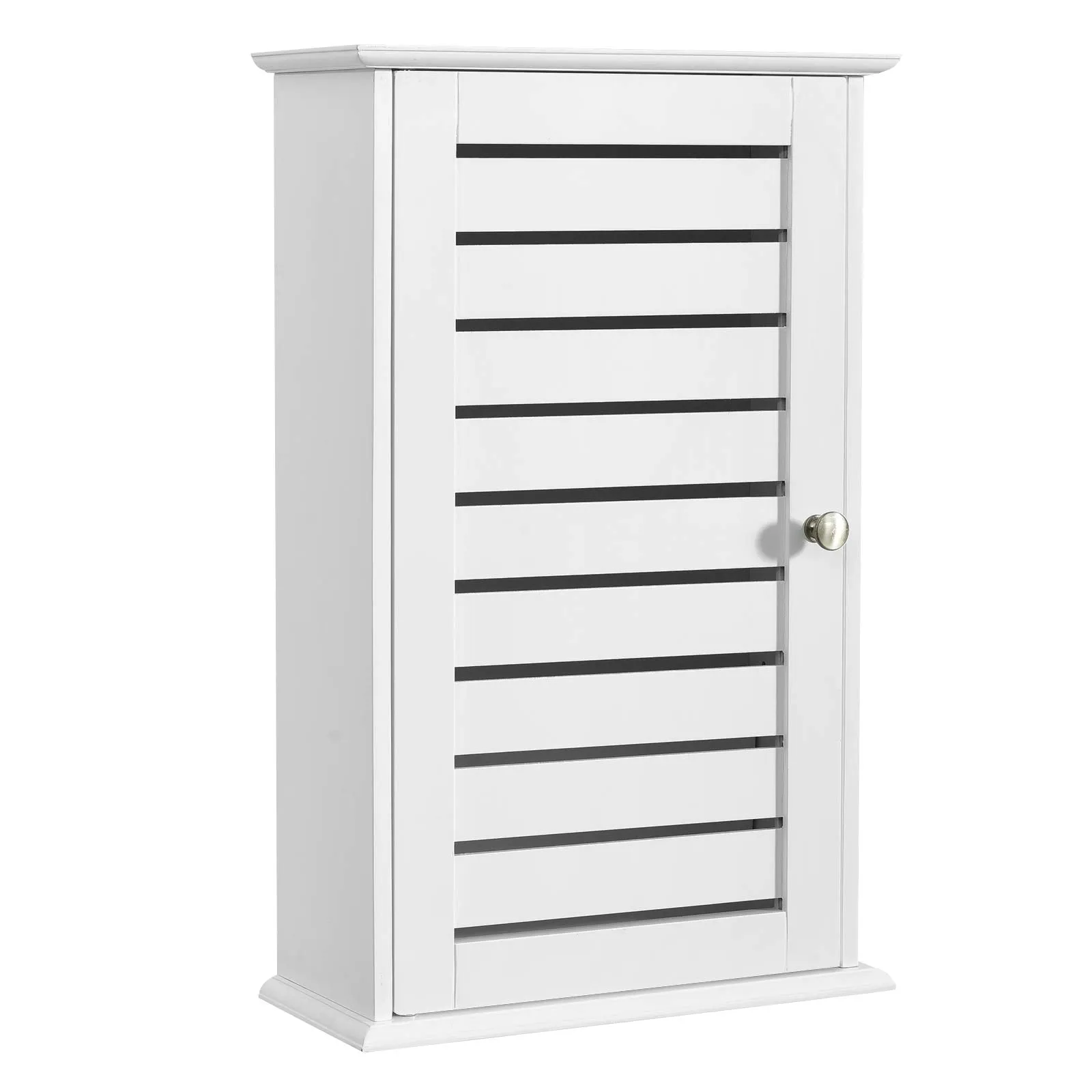 Tangkula Bathroom Wall Cabinet, Medicine Cabinet with 3 Tier Adjustable Storage Shelves